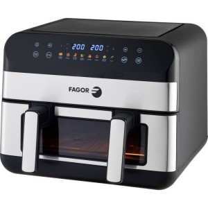 Friteuse sans huile - FAGOR - FGF10 - 10L - 2400W - Double cuisson - 8 programmes - Airfryer grande capacité familiale