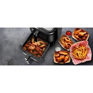 FAGOR Ölfreie Fritteuse - Airfryer FGD11 - 11 l Fassungsvermögen - Doppelter 5,5-l-Tank - 12 Kochprogramme - 2800 W