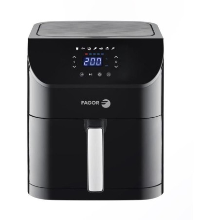 Ölfreie Fritteuse – FAGOR – Airfryer XL – 8 l – 1800 W – Touchscreen – 7 Kochvoreinstellungen – Timer – Schwarz