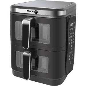FAGOR oil-free fryer - Airfryer FGD11 - Capacity 11L - Double tanks 5.5 L - 12 cooking programs - 2800W