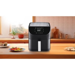 Ölfreie Fritteuse – FAGOR – Airfryer XL – 8 l – 1800 W – Touchscreen – 7 Kochvoreinstellungen – Timer – Schwarz