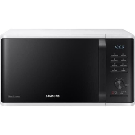 Solo microwave 23L - Samsung - MS23K3555EW - White - Electronic control + button - Hold holder function