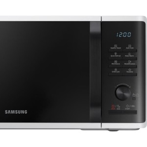 Micro-ondes solo 23L - SAMSUNG - MS23K3555EW - Blanc - Contrôle électronique + bouton - Fonction maintien au chaud