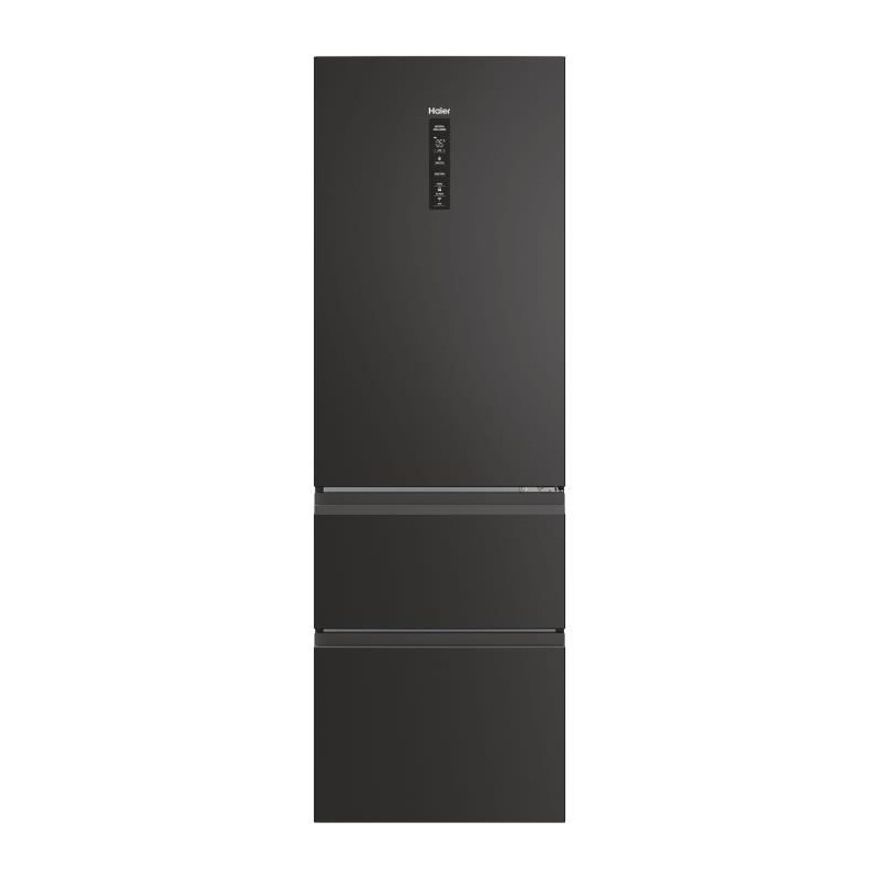 Kombinierter Kühlschrank – HAIER – 3D 60 Serie 5 HTW5618ENPT – Klasse E – 360 l – 185 x 59,5 x 66,7 cm – Schwarz