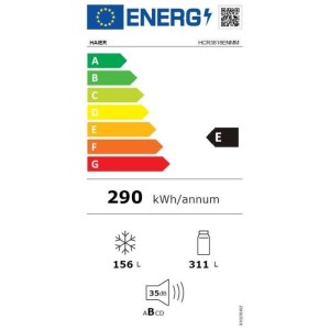 Mehrtüriger Kühlschrank – HAIER – HCR3818ENMM – Klasse E – 467 l – 35 dB – 181,5 x 83,3 x 65 cm – Silber