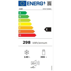 Mehrtüriger Kühlschrank - HAIER - FD 70 Serie 3 HFR5719ENMG - Klasse E - 446 L - 190 x 70 x 67,5 cm - Silber