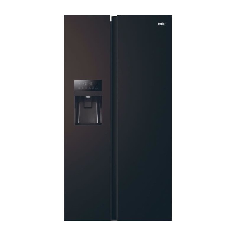 Amerikanischer Kühlschrank - HAIER - SBS 90 Serie 3 HSR3918EIPB - Klasse E - 515 L - 180 x 90 x 65,9 cm - Schwarz