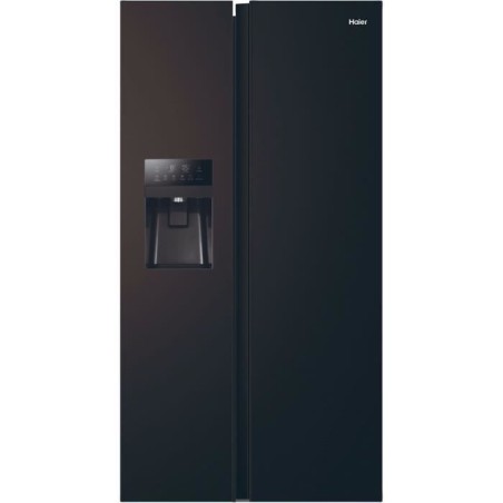 Amerikanischer Kühlschrank - HAIER - SBS 90 Serie 3 HSR3918EIPB - Klasse E - 515 L - 180 x 90 x 65,9 cm - Schwarz