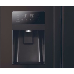 Amerikanischer Kühlschrank - HAIER - SBS 90 Serie 3 HSR3918EIPB - Klasse E - 515 L - 180 x 90 x 65,9 cm - Schwarz