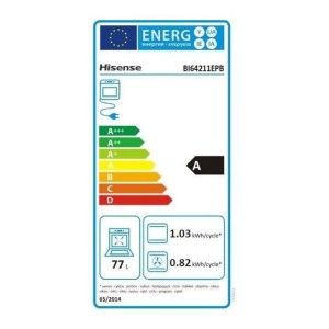 Einbau-Pyrolyseofen - HISENSE - BI64211EPB - Schwarz - Multifunktion - 77 l - AirFry - Klasse A
