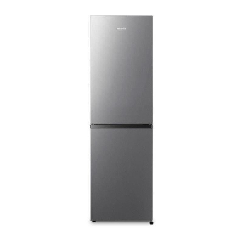 Réfrigérateur combiné - HISENSE - RB327N4ADD - classe D - 256 L - No Frost (Sans givre) - Argent - L 55 x 55,7 x H 182,4 cm