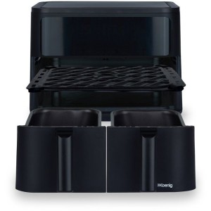 Friteuse sans huile HKoeNIG - FRY900 - Capacité 9L - Double cuve 4,5L - 8 programmes de cuisson - 2400W