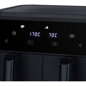 Friteuse sans huile HKoeNIG - FRY900 - Capacité 9L - Double cuve 4,5L - 8 programmes de cuisson - 2400W
