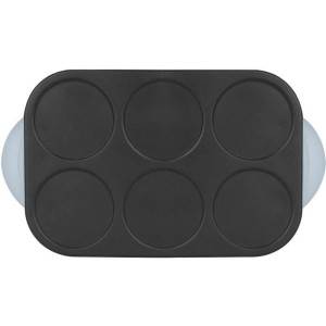 Crepiere WEASY - GOO60 - Crepes et Pancakes - 6 emplacements - Revetement anti-adhésif - Température jusqu'a 240°C - 1500W