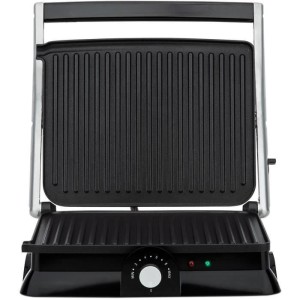 Grill électrique HKoeNIG - GR20 - Surface cuisson 29,7x23cm - Température réglable - 2000W - Inox