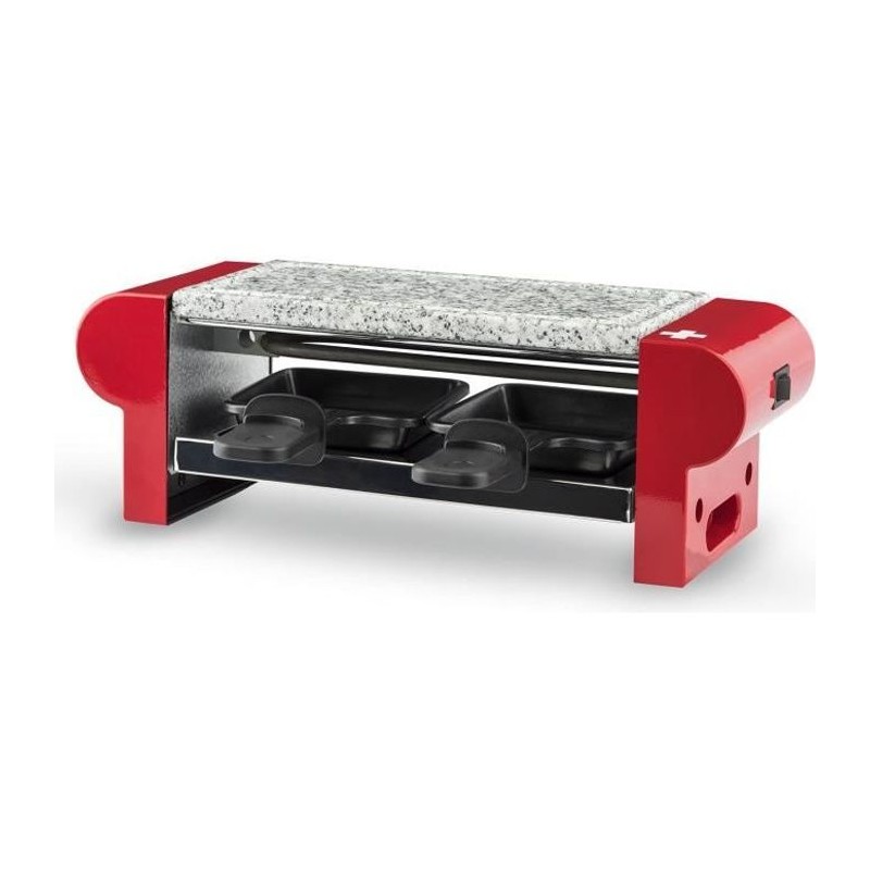 Appareil a raclette HKoeNIG - RP2 - Jusqu'a 2 personnes - Plaque de granit - Température réglable - 350 W