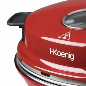 HKoeNIG NAPL350 - Pizzaofen Napoletana - Bis 350Â ° C - 32cm - 1200W - Timer - Keramik-Steinkochfeld