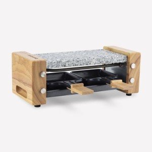 Raclette and cooking stone for 2 people - HKoeNIG - Wooden design |...