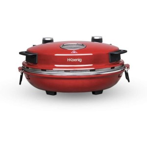 HKoeNIG NAPL350 - Pizzaofen Napoletana - Bis 350Â ° C - 32cm - 1200W - Timer - Keramik-Steinkochfeld