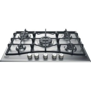 HOTPOINT PNN 751 IX Plaque de cuisson gaz - 5 foyers - 10,5kW - L75 x P51cm - Revetement inox - Inox