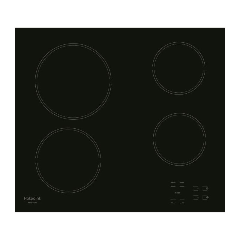 Cerankochfeld - HOTPOINT - HR631C - 4 Brenner - 60 cm - Schwarz