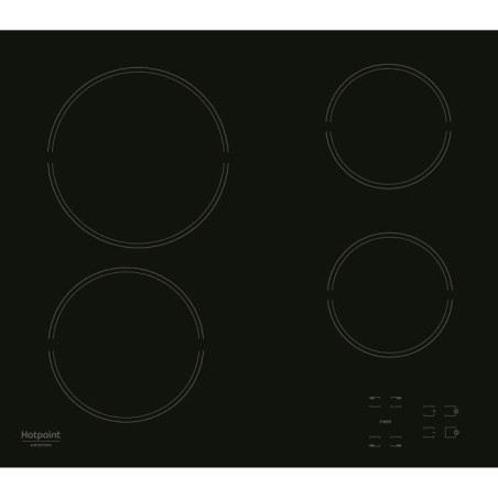 Cerankochfeld - HOTPOINT - HR631C - 4 Brenner - 60 cm - Schwarz