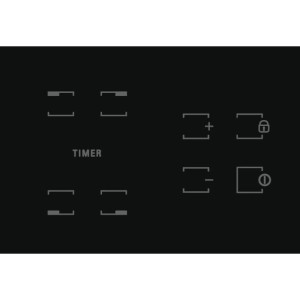 Cerankochfeld - HOTPOINT - HR631C - 4 Brenner - 60 cm - Schwarz