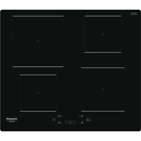 HOTPOINT - HQ5660SNE - Induktionskochfeld - 4 Brenner - 7200W - L60 cm - Schwarze Glasbeschichtung