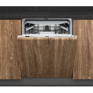 HOTPOINT HI5030WEF Vollintegrierter Geschirrspüler – 14 Maßgedecke – Induktion – L60 cm – 43 dB – Besteckschublade