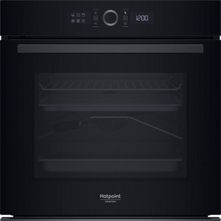 Four encastrable - Pyrolyse - HOTPOINT - HA4S80PM0BA - Noir - Porte froide - 73 L - 59,5 x 56,4 x 59,5 cm