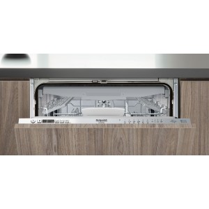 HOTPOINT HI5030WEF Vollintegrierter Geschirrspüler – 14 Maßgedecke – Induktion – L60 cm – 43 dB – Besteckschublade