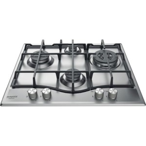 Plaque de cuisson Gaz - HOTPOINT - 4 foyers - L 60 x P51 cm - PNN 641 IX