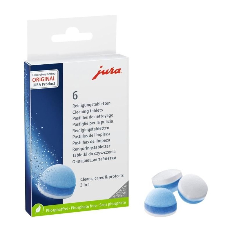JURA Coffee Maker Descaler 6 Cleaning Tablets 24225
