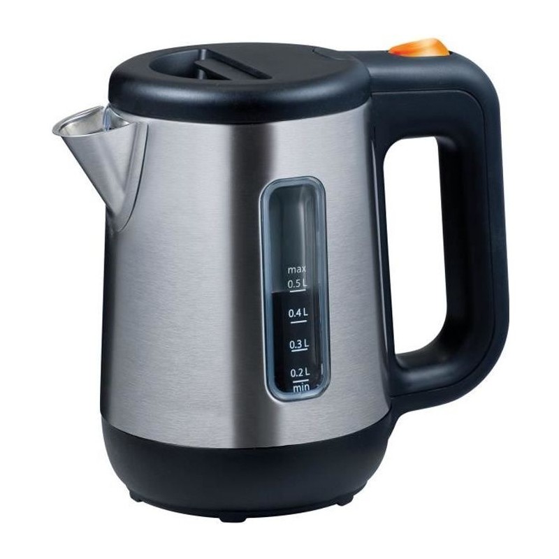 Bouilloire - KENWOOD JKM076 - Compacte 0.5L - Inox satiné et noir - Filtre anti-calcaire amovible