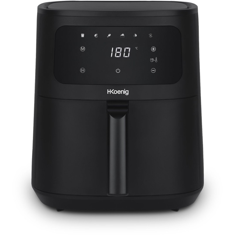 HKoeNIG Ölfreie Fritteuse – FRY860 – 6 l Fassungsvermögen – 6 Kochprogramme – 1500 W