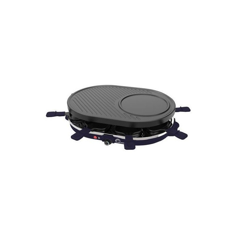 Appareil a raclette 3-en-1 - LITTLE BALANCE - Multi Cheese - 8 personnes - 1200 W - Bleu nuit