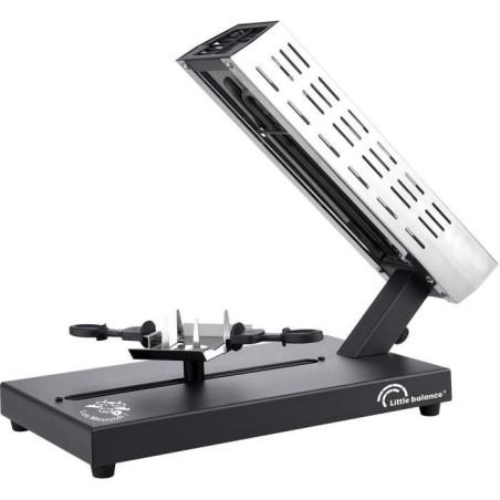 Raclettegerät - LITTLE BALANCE - Savoyarde-Viertelrad - 600 W - 4 Personen - Meuuuh-Design / Edelstahl