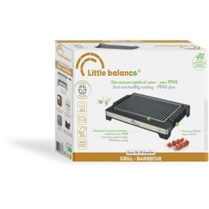 LITTLE BALANCE Elektrogrill - Easy Nopifas - Grillfläche 38 x 25 cm - PFAS-freie Mikrokeramikbeschichtung - 2000 W