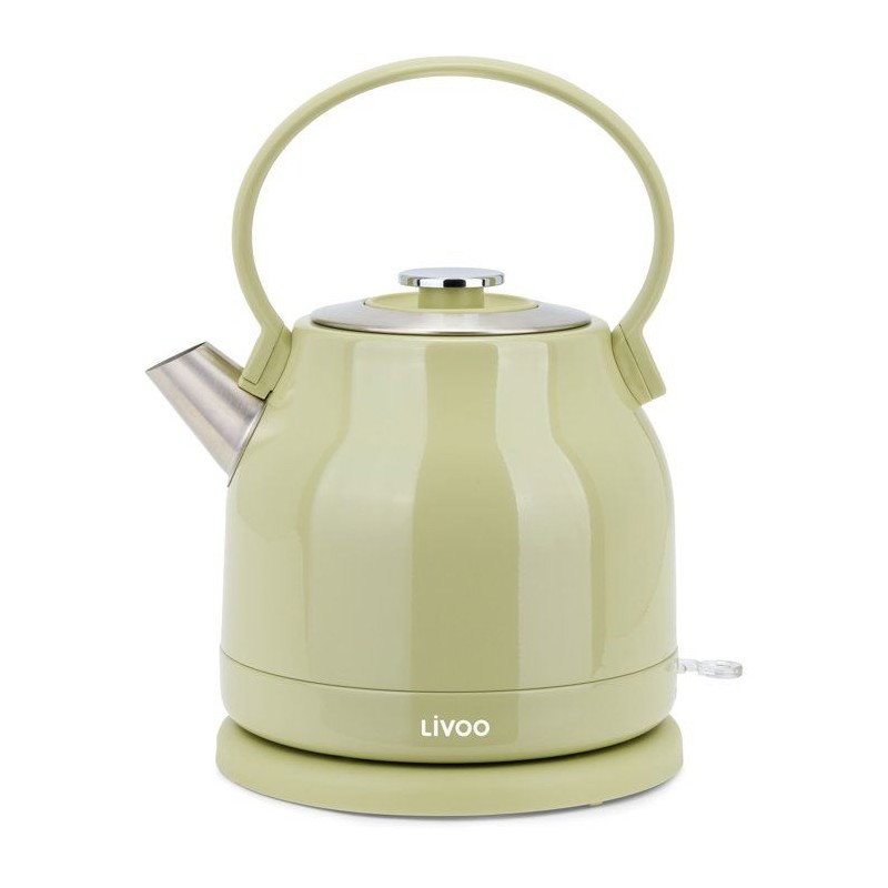 Bouilloire rétro - LIVOO - DOD202M - 2200 W - 1,5 L - Socle 360° - Matcha