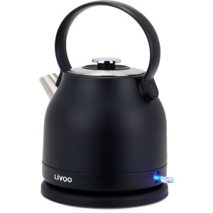 Bouilloire rétro - LIVOO - DOD202N - 2200 W - 1,5 L - Socle 360° - Noir
