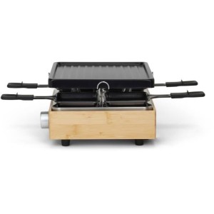 Raclettegerät für 4 Personen - LIVOO - DOC311 - 800 W - 4 Personen - Abnehmbare antihaftbeschichtete Grillschale - Einstellbar