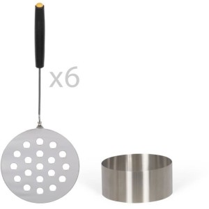 Four a pizza 6 personnes - LIVOO - DOC304 - 1200W - 6 personnes - Ø10 cm - Antiadhésif - 6 mini pelles et 1 emporte-piece incl