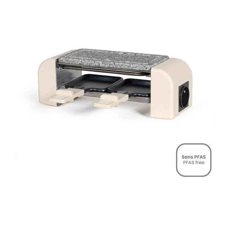 Appareil a raclette connectable - LIVOO - DOC310C - 2 personnes - 450 W - Thermostat automatique