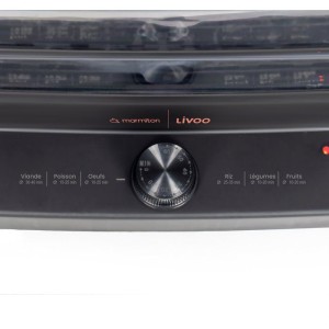 Cuiseur vapeur - LIVOO x Marmiton - DOC300 - 1000 - 1200 W - 3 paniers vapeur - Capacité totale de 12L