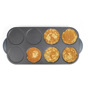 Maxi crepes party - LIVOO - DOC186G - 1500 W - 8 mini crepes Ø 12 cm - Revetement antiadhésif - Noir