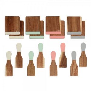 Livoo Set of 8 spatulas + 8 wooden boards - MEN427 |  Accessoires p...