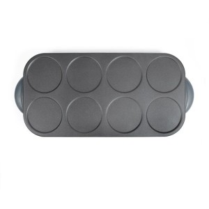 Maxi crepes party - LIVOO - DOC186G - 1500 W - 8 mini crepes Ø 12 cm - Revetement antiadhésif - Noir