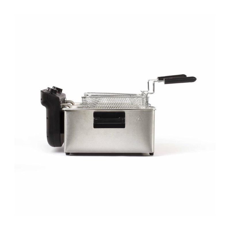 Friteuse double LIVOO DOC217 - 2 x 3 L - Inox 3300W - Noir + Gris