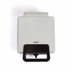 Waffeleisen mit regelbarem Thermostat - LIVOO - DOP206 - 1200W - 2 Waffeln - Antihaftbeschichtung - Oberfläche 14,5 x 17,5 cm -