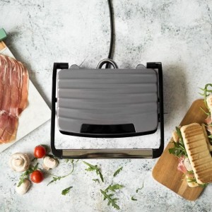 LIVOO DOC232G - Kompaktgrill - 23x15cm - Antihaftbeschichtung - Heizkontrollleuchte - Verstellbares Scharnier